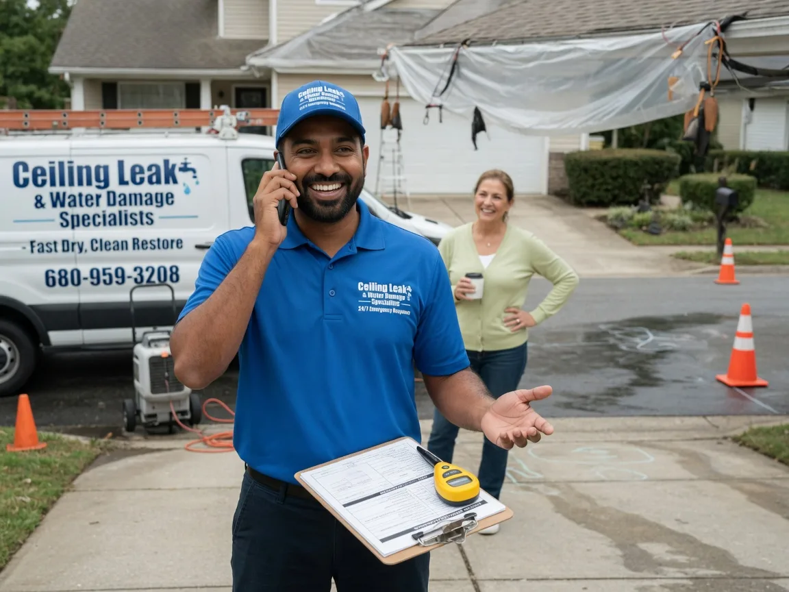 Ceiling Leak Cleanup Elnora, IN FAQs